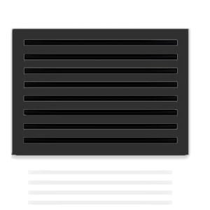 12" x 8" Luxe Vents Diffuser - Black